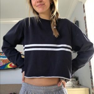 brandy melville cropped crewneck